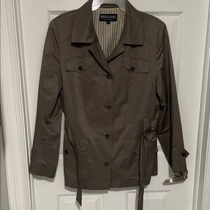 Simon Chang Women's Utility Jacket in Brown